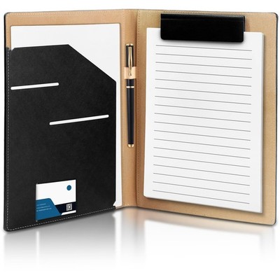 360° Foldable Clipboard Portfolio with Non-Marking Magnetic Clip & Elastic Pe...