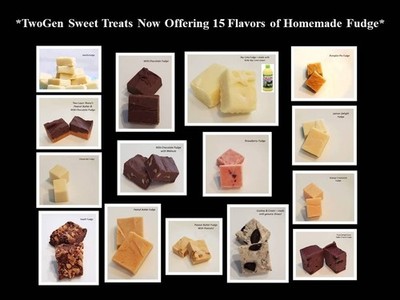 TwoGen Homemade Fudge - 1/2 Pound Package * 15 Flavors - FREE SHIPPING