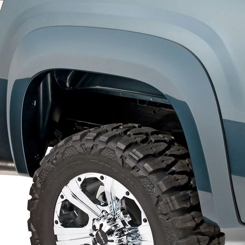 For GMC Sierra 2500 HD 07-14 Extend-A-Fender Matte Black Rear Fender Flares - Imagem 3 de 3