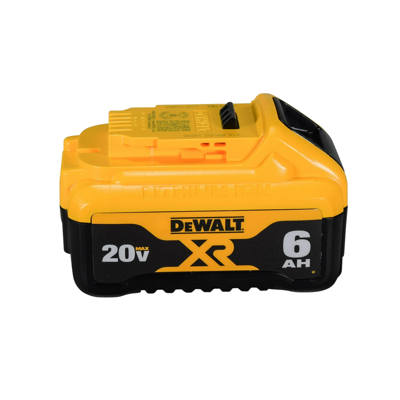 DEWALT DCB206 20V MAX* Akku, Premium 6,0 A XR Li-Ion Akku - mit Ladestandanzeige