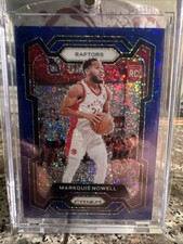 2023-24 Panini Prizm #300 Markquis Nowell Blue Sparkle /144 Sp Rookie Card RC. rookie card picture