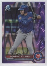 2022 Bowman Chrome Prospects Purple RayWave Refractor Yohendrick Pinango 0xn3