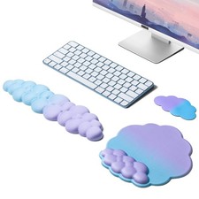 OUEST Cloud Wrist Rest Keyboard and Mouse Pad with Cute Ergonomic Memory Foam...