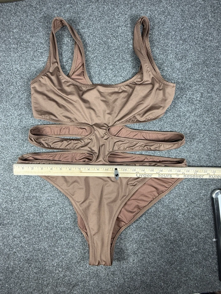 Traje de baño monokini para mujer SKIMS Plus cacao 2X Foto 4 de 4