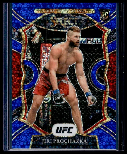 2021 Panini Select UFC Jiri Prochazka RC Rookie Blue Disco Prizms 35 #/99