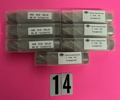 Machinist 1 Inch End Mills