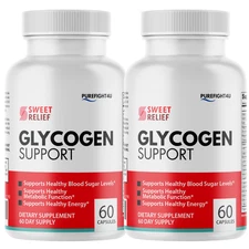 Sweet Relief Capsules Glycogen Support Dietary Supplement - 2 Bottles
