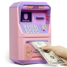 Tlsmyjlwj Piggy Bank for Kids, ATM Coin Bank Toys Gifts, Electronic Piggy Ban...
