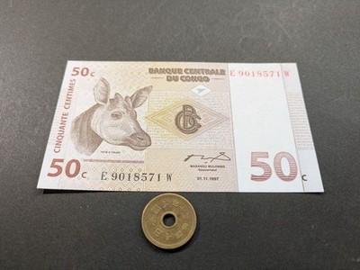 Congo 1997 Okapi Banknote, Collector's Item, Not Legal Tender, Rare