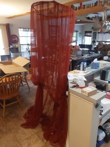 Mosquito net bed canopy for bed curtains  24 Inches Top See Pictures