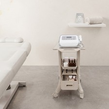 30" Medical Cart Hospital Cart W/ Locking Wheels Portable Medical Cart Grey