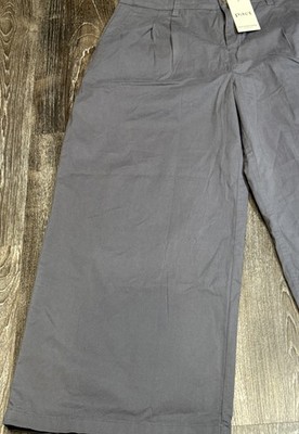 Pact Pants Mens XL Organic Cotton Casual Chino Flares Gray Brand New