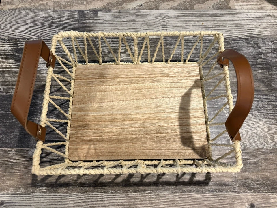 Rattan BASKET 6”LONG. X 5”WIDE NEW - Image 2 of 3
