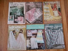 Lot Of 6 Baby Afghan Crochet Patterns Leisure...