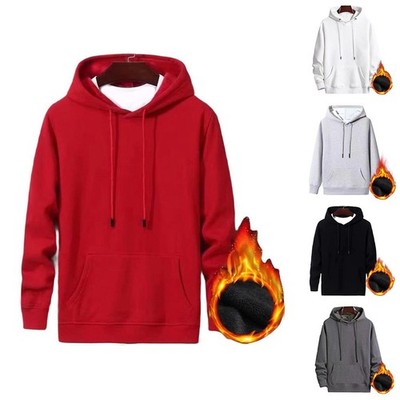Fleece-gefüttertes Sweatshirt Freizeitkleidung bequeme Passform leichtes Design
