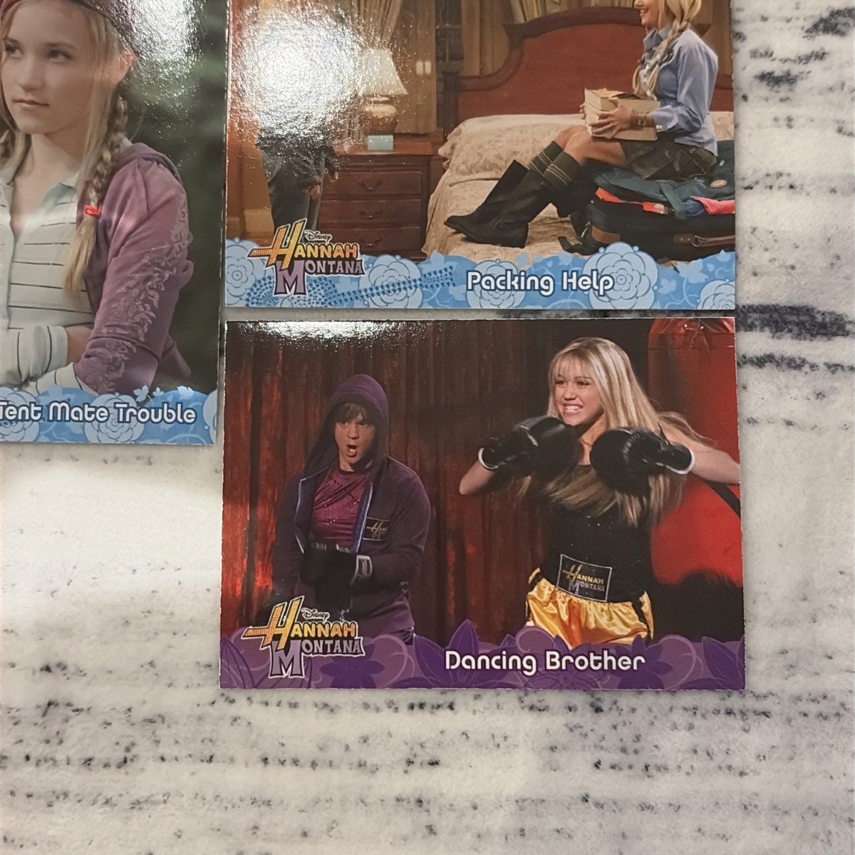 Lot Of 7 Topps Disney Channel Hannah Montana Trading Cards Miley