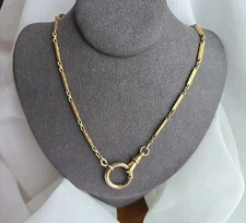 Forstner 1/20 12k Gold Filled Watch Fob Chain 14" Unique Links