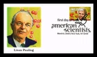 DR JIM STAMPS US COVER LINUS PAULING AMERICAN SCIENTISTS FDC FLEETWOOD