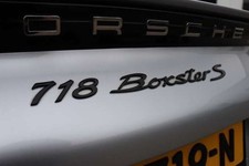 NEW Porsche 718 Boxster S OEM Glossy Black Emblem Nameplate
