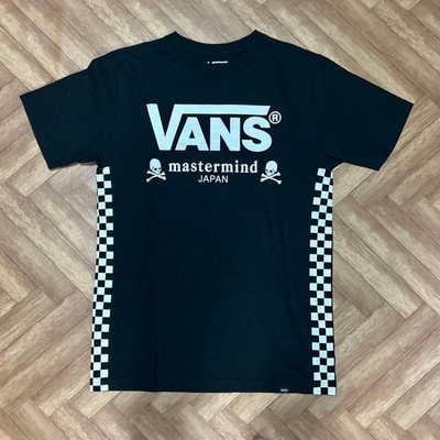 VANS x mastermind JAPAN Limited Collaboration Side-Checkerboard Skull T-Shirt L