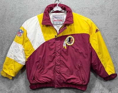 Washington Redskins Jacket Mens XL Pro Line Apex One Vintage NFL Zip Puffer *