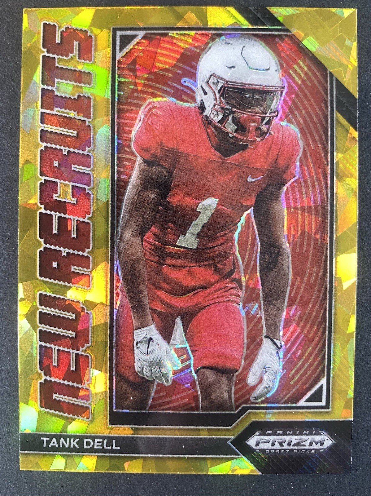 Tank Dell Panini Prizm Draft Picks New Recruits #NR25 Gold Ice