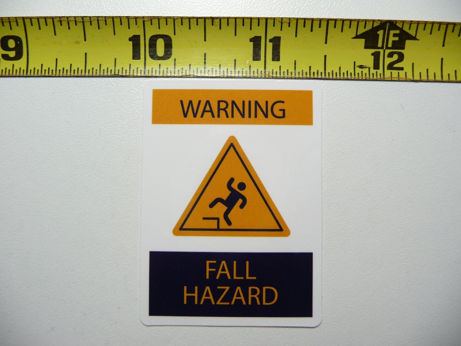 Funny Caution Fall Hazard Trip Prank Sticker Decal Gag Joke