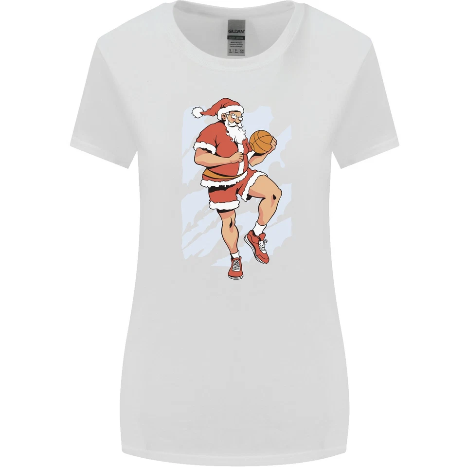 T-Shirt De Noël Santa Xmas Pour Femmes À Coupe Plus Large - Photo 2/3