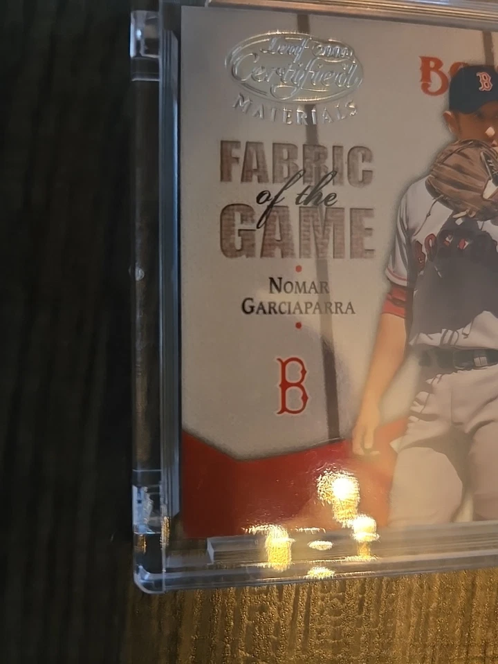 2004 Leaf Certified Materials NOMAR GARCIAPARRA Fabric of the Game STATS 11/35 - Image 3 of 4