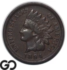 1894 Indian Head Cent Penny, Very Fine++ Better Date