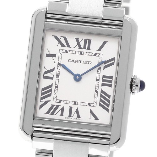 Cartier Tank W5200013 24.4 mm Silver Dial