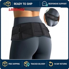 Lower Back Brace Lumbar Support Belt with 4 Steel Stays, Adjustable