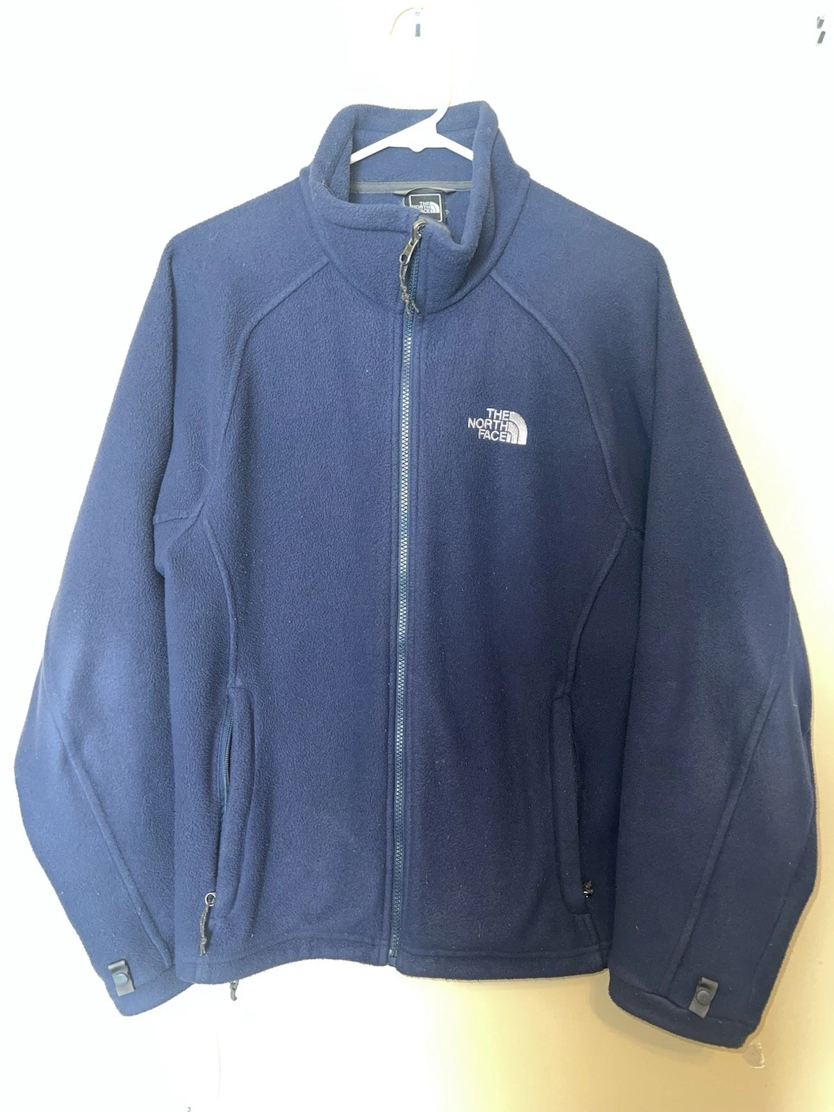 The North Face Fleece Jacket Mens Small Blue Full Zip Lightweight