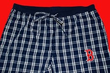 BOSTON RED SOX  Plaid WOMENs Capri Style Loun...