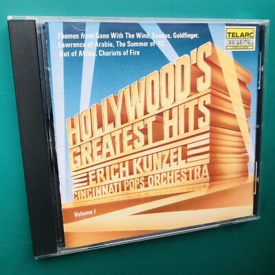HOLLYWOOD'S GREATEST HITS Vol.1 Film Soundtracks CD Erich Kunzel Cincinnati Pops