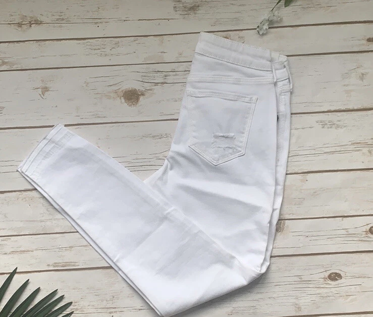 Old navy white jeans rockstar sale