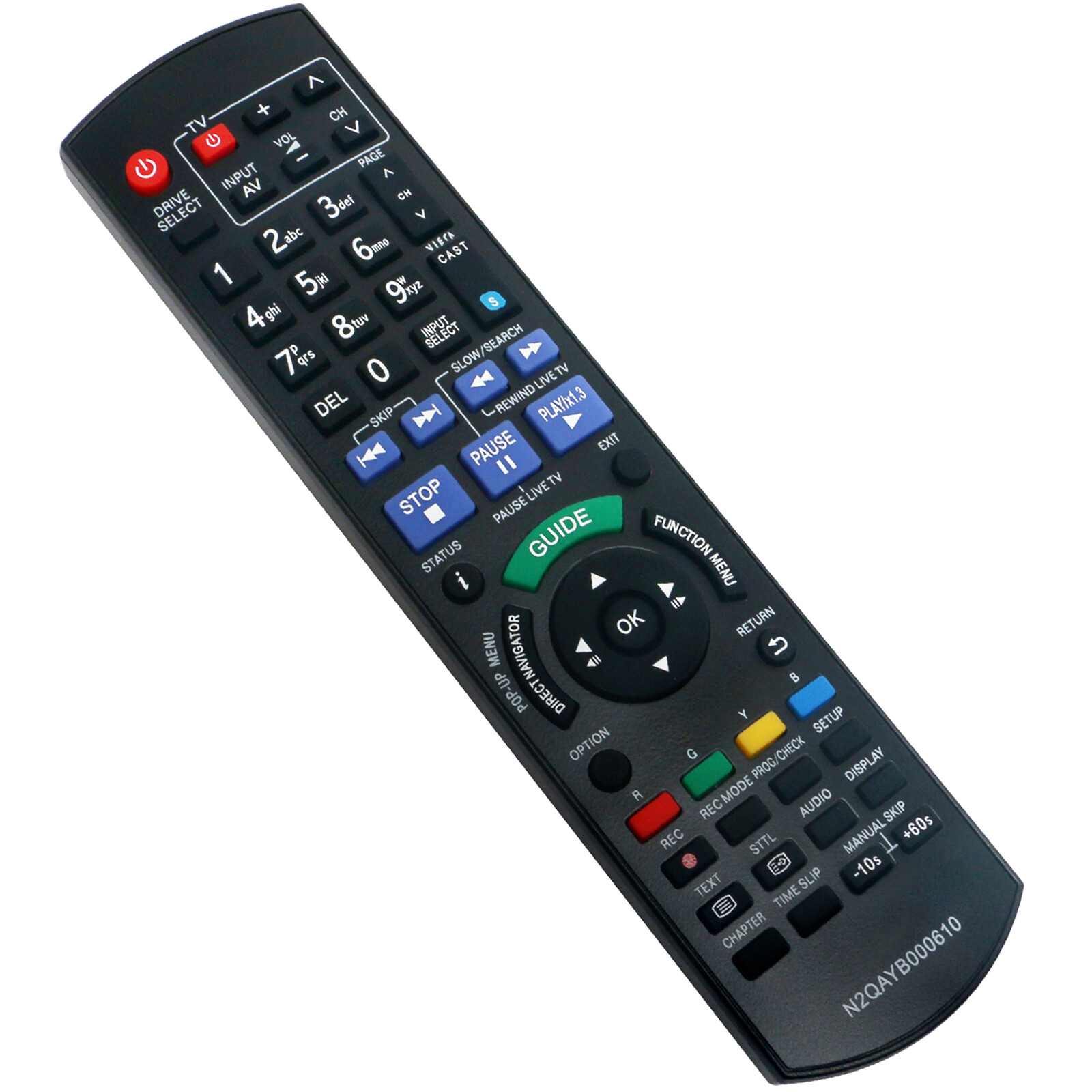 New N2QAYB000610 Remote for Panasonic BluRay Recorder DMRBWT700GL DMR