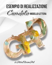 Ciondolo Personalizzato (Modello Lettera) Artigianale (Mad.Italy @AitakResinArt)