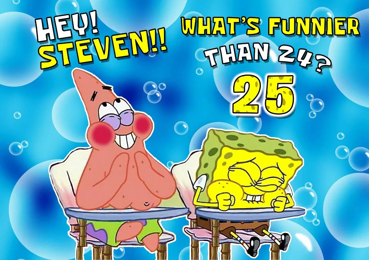 Spongebob Whats Funnier Than 24 Edible Image Cake Topper, 54 OFF