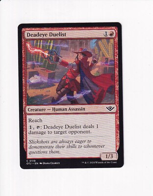 MAGIC THE GATHERING MTG OUTLAWS OF THUNDER JUNCTION DEADEYE DUELIST (#2)