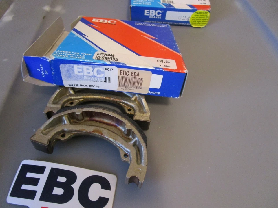 Novo 83-2006 Suzuki RM80 OR50 JR80 DRZ125 Sapatos de Freio Traseiros Padrão EBC 604 - Imagem 3 de 4