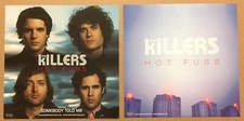 THE KILLERS Rare 2004 DOUBLE SIDED PROMO POSTER FLAT For Hot Fuss CD 12x12 USA