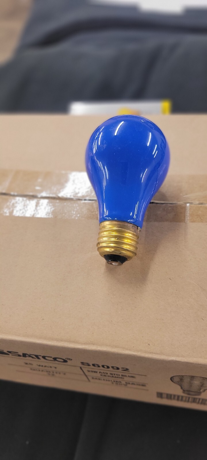 SATCO  25 Watt Blue Light Bulb - Box of 12