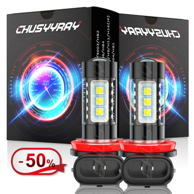 6000K Xenon White LED Fog Driving Light Bulbs For Jeep Grand Cherokee 2014-2020