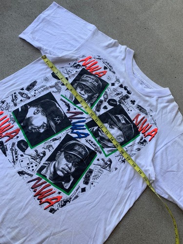 Vintage NWA Ice cube T shirt 90s Single stitch Rap Tee Mens large Bootleg - Picture 5 of 6