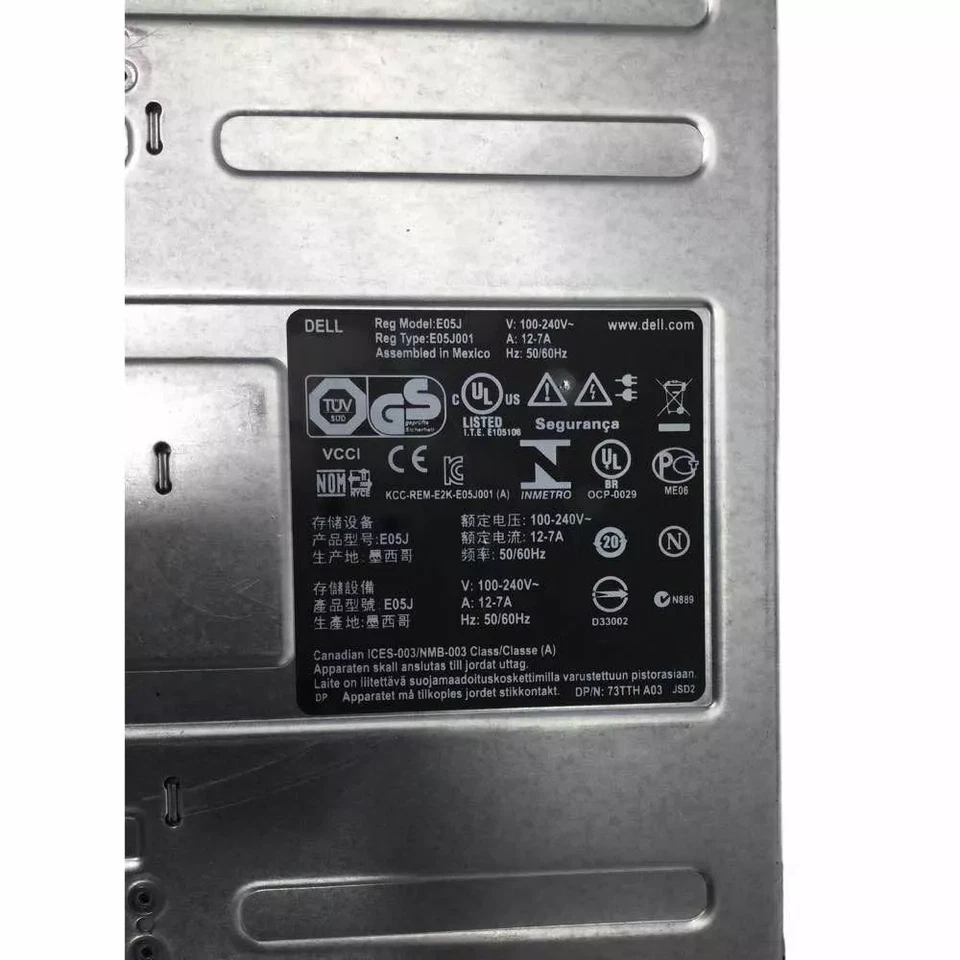 Arreglo de almacenamiento SAN iSCSI virtualizado Dell EqualLogic 4U 24 bahías 3,5" PS6100XV Foto 3 de 4