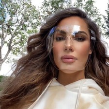 Sunglasses "FULL MASK" Shield Mirror GRADIENT Women OVERSIZED FULL FACE SHIELD