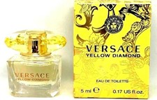 VERSACE YELLOW DIAMOND Perfume for Women 0.17 oz 5ml Eau de Toilette Mini Splash