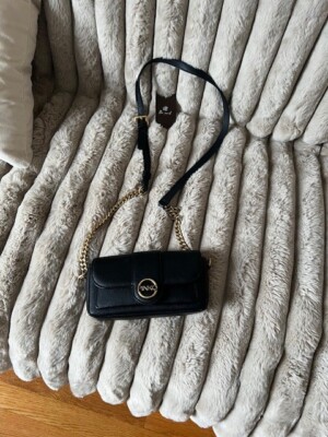 Pinko mini black leather crossbody