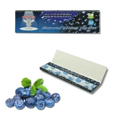 Blueberry Juicy Flavored King Size Slim Rolling Papers by Hornet 32Lvs USA 